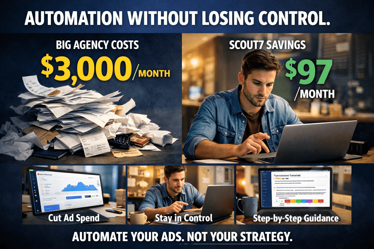 Your Google Ads tool should cost less than your daily latte.