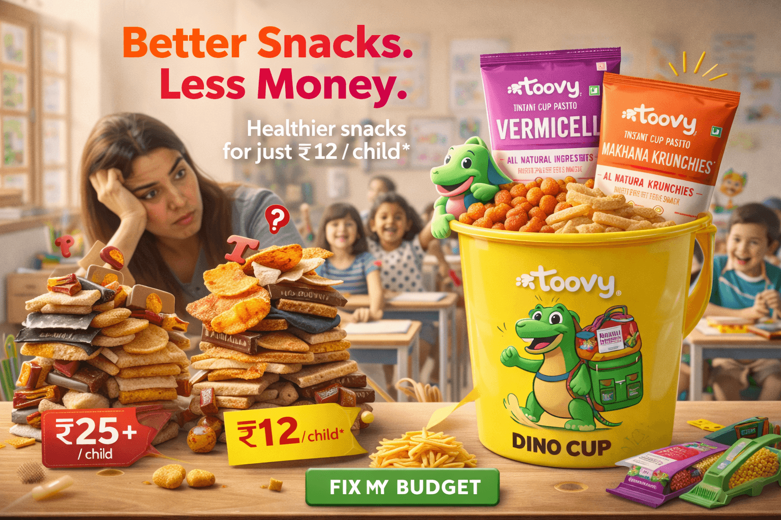 Did you know a snack can cost less than a coffee?