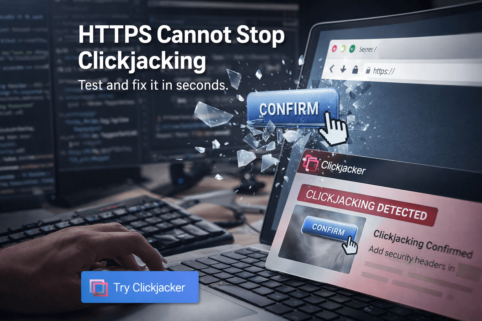 Your HTTPS site might still be vulnerable to clickjacking.