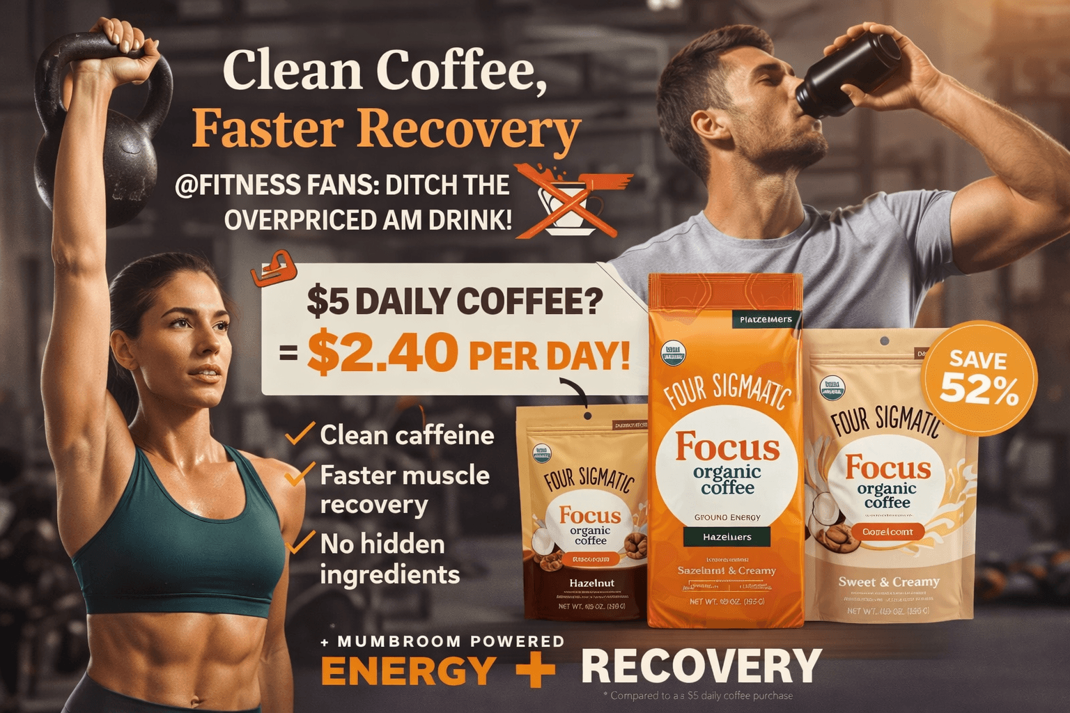 Tired of paying premium for coffee that doesn’t help your workouts?