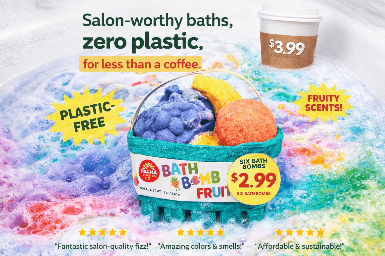 What if your bath was cheaper than a latte?
