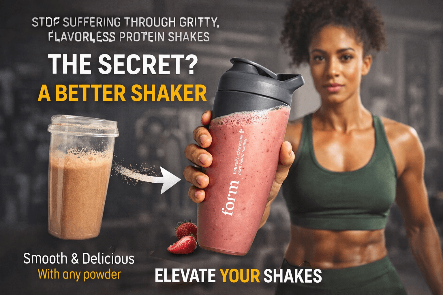 Just swap your cup for the Form Shaker.