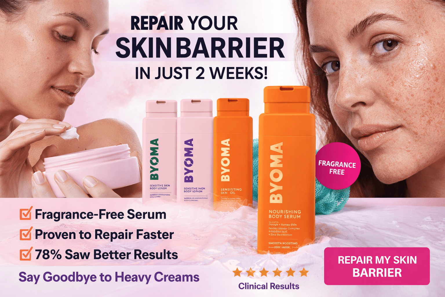 Proof is in the skin-see the transformation.