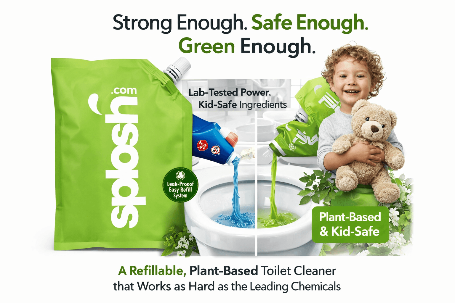 What if your toilet cleaner could be as strong as chemicals without the danger?