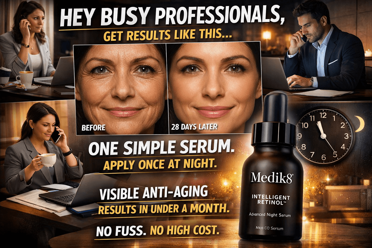 Hey busy professionals-your skin doesn’t have to wait.