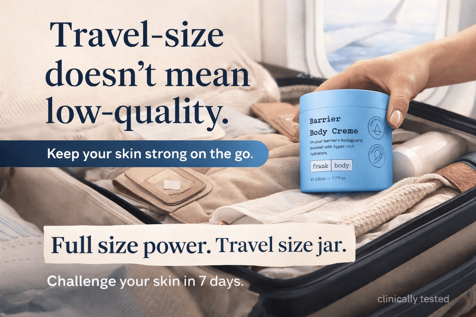 Stop believing travel‑size means half‑strength.