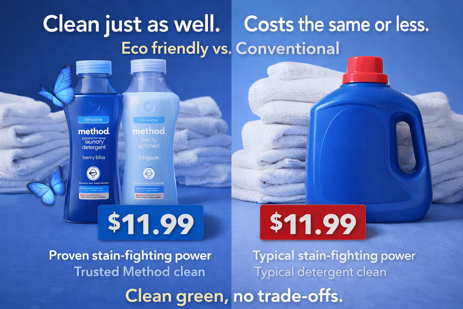 See how Method stacks up against the brand you trust.