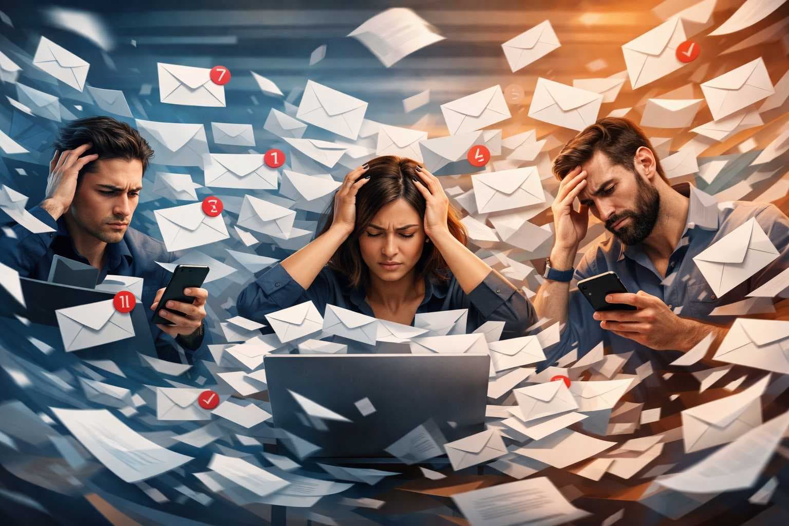 People Swamped With Emails